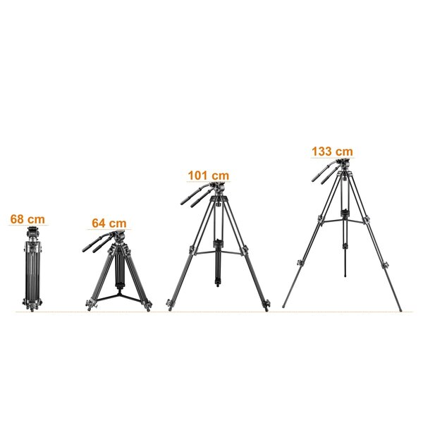 Walimex Pro Video Pro Statief EI-717, 133cm