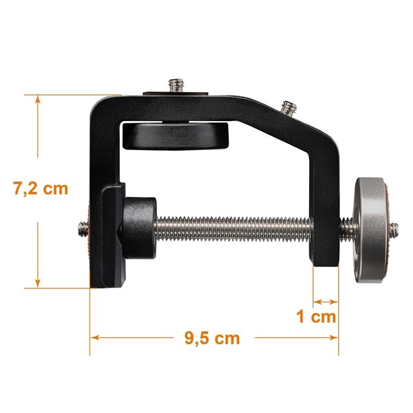 Walimex Pro KX-20 Stativ Klemme mit Mittelsäule