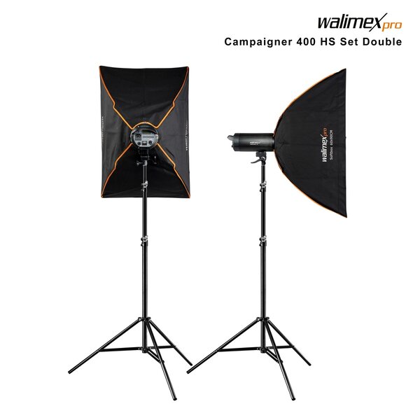 Walimex Pro Studio Lighting Campaigner 400 HS Set Double