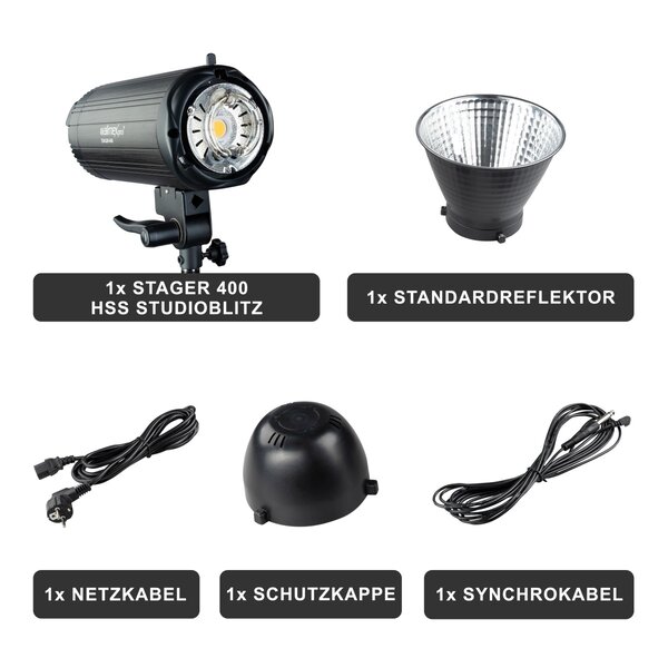 Walimex Pro Stager 400 HSS studio flash