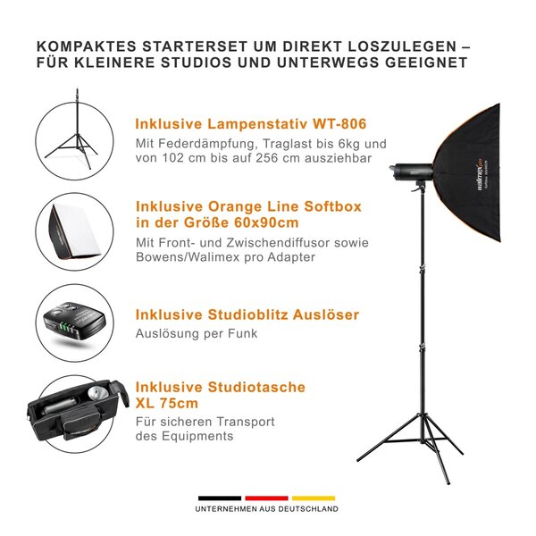 Walimex Pro Studio Lighting Campaigner 400 HS Set Single