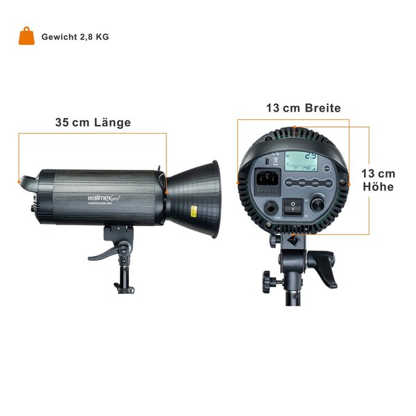 Walimex Pro Studio Lighting Campaigner 400 HS Set Single