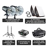 Walimex Pro Studio Lighting Campaigner 600 HS Set Double