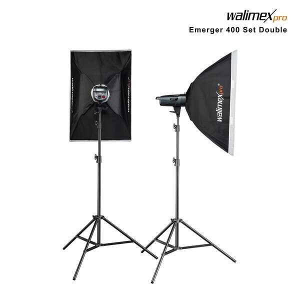 Walimex Pro Studioblitz Emerger 400 Set Double