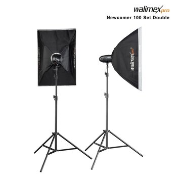 Walimex Pro Studioblitz Newcomer 100 II Set Double