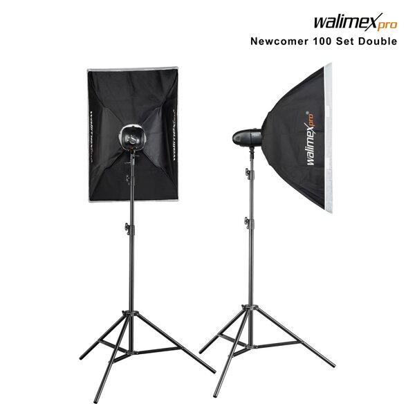 Walimex Pro Studio Lighting Newcomer 100 II Set Double