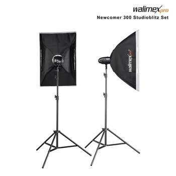 Walimex Pro Studioblitz Newcomer 300 II Set Double