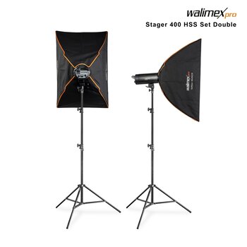 Walimex Pro Studioblitz Stager 400 HSS Set Double