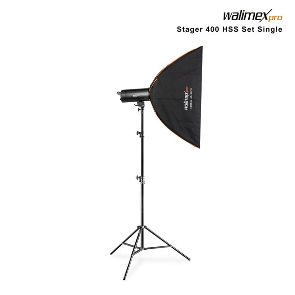 Walimex Pro Studio Lighting Stager 400 HSS Set Single