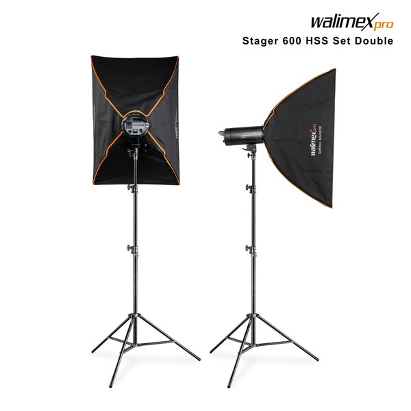 Walimex Pro Studioblitz Stager 600 HSS Set Double