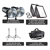 Walimex Pro Studio Lighting Stager 600 HSS Set Double