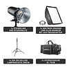 Walimex Pro Studio Lighting Stager 600 HSS Set Single