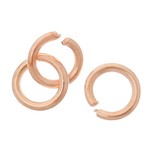 Buigringetjes rose goud 7 mm (18x)