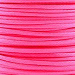 Waxkoord polyester 2 mm fluor roze (3m)