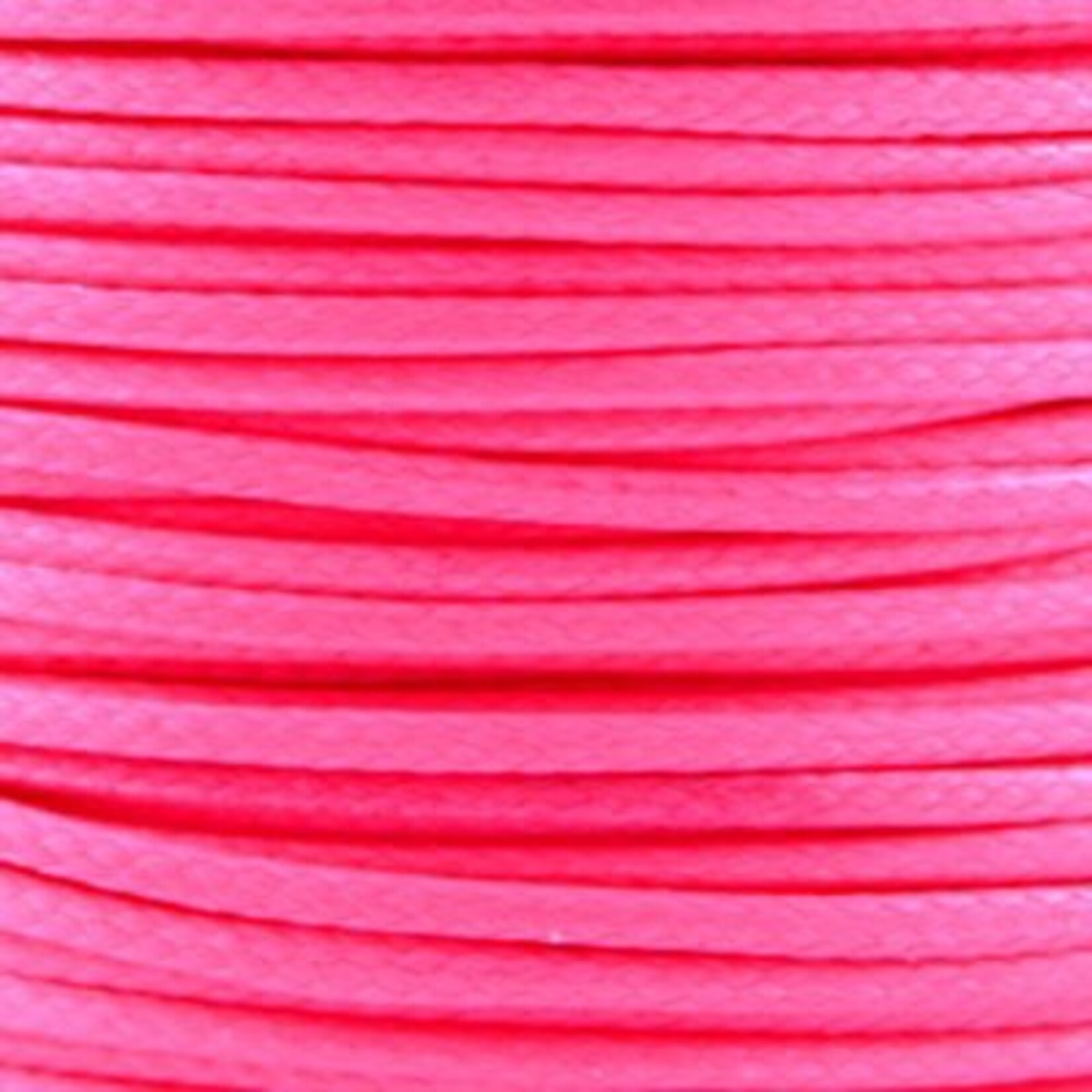 Waxkoord polyester 2 mm fluor roze (3m)