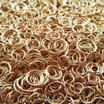 Buigringetjesmix goud 4~10 mm (10gr/ca 150x)