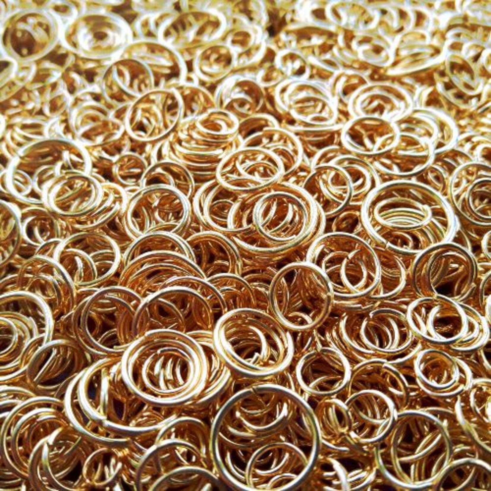 Buigringetjesmix goud 4~10 mm (10gr/ca 150x)