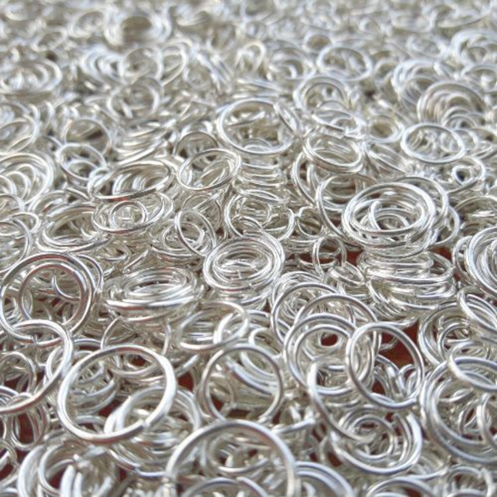 Buigringetjesmix zilver 4~10 mm (10gr/ca 150x)