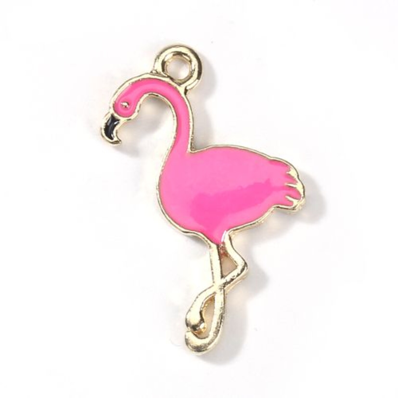 Bedel emaille flamingo felroze