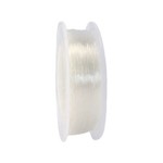 Transparant rond rijg elastiek 0,4 mm (14m)