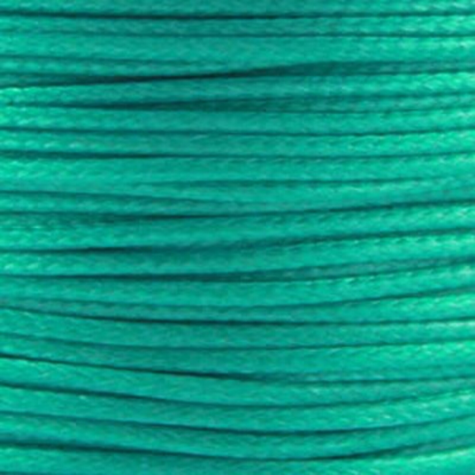 Waxkoord polyester 1mm turquoise groen (5m)