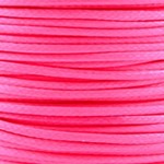 Waxkoord polyester 1 mm fluor roze (5m)