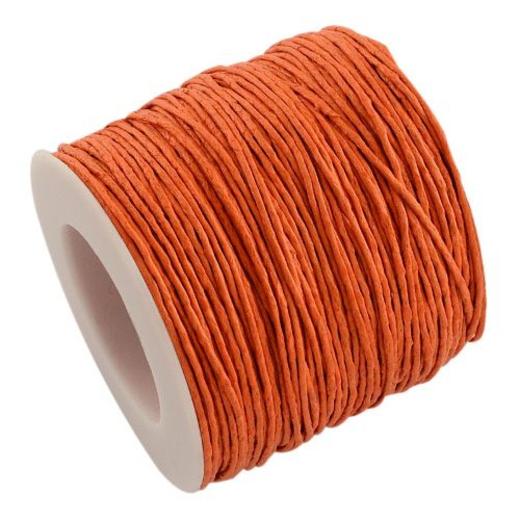 Waxkoord katoen 1 mm oranje (5m)