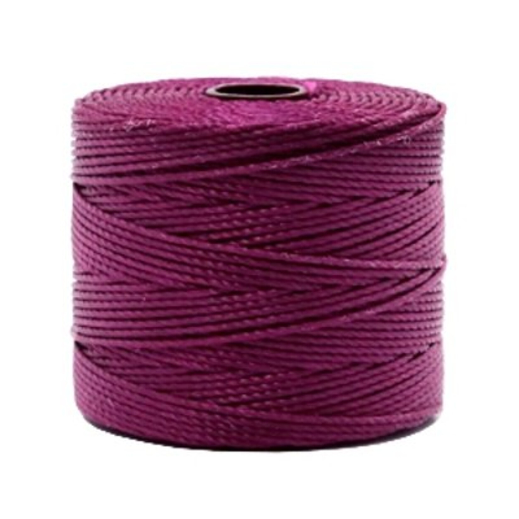 Nylon S-londraad 0,6 mm aubergine (10m of klos)