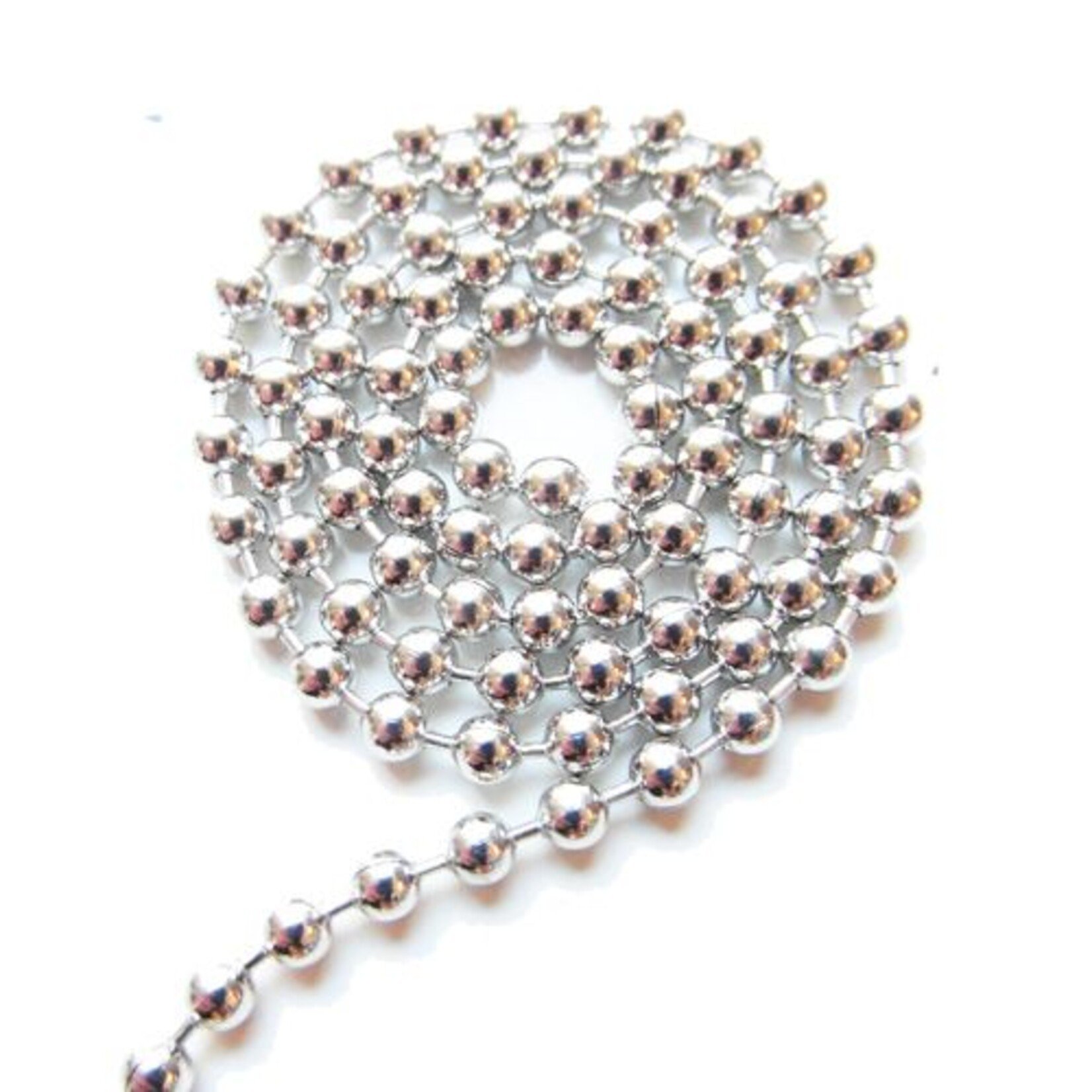 Ball chain antiek zilver 3 mm