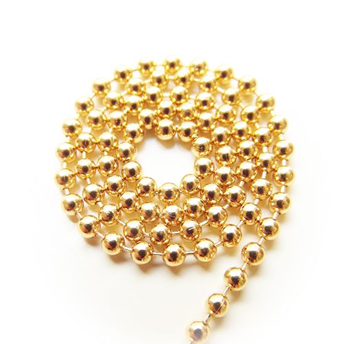 Ball chain goud 2 mm