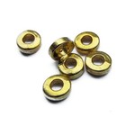 Metalen rondellen kraal goud 6 mm (30x)