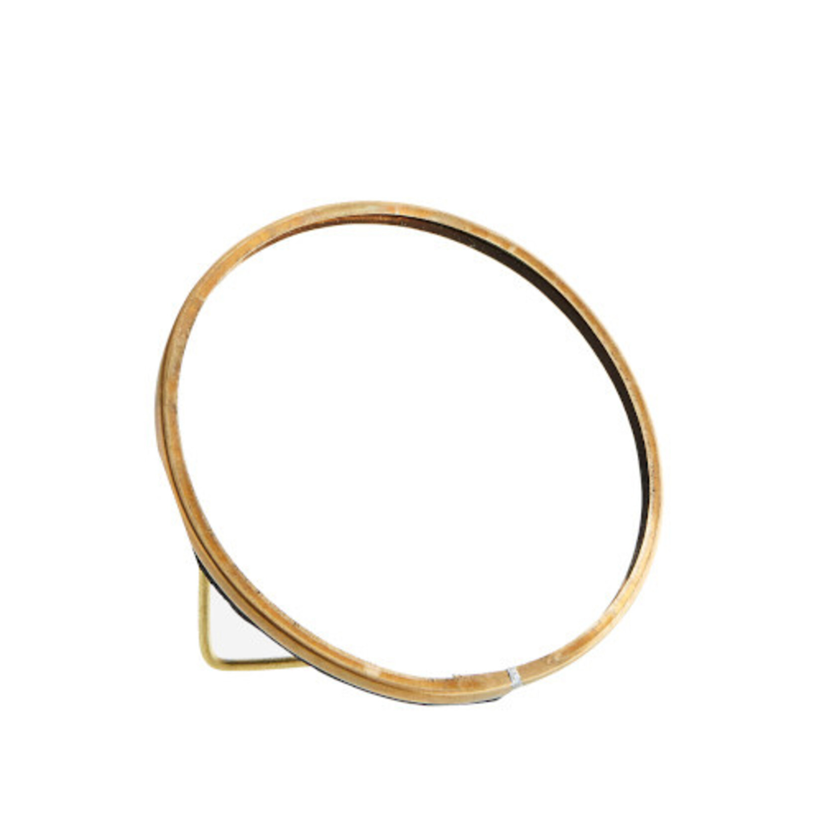 Madame Stoltz Rond goud (brass) spiegeltje staand