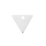 Bedel DQ metaal driehoek zilver (1x)