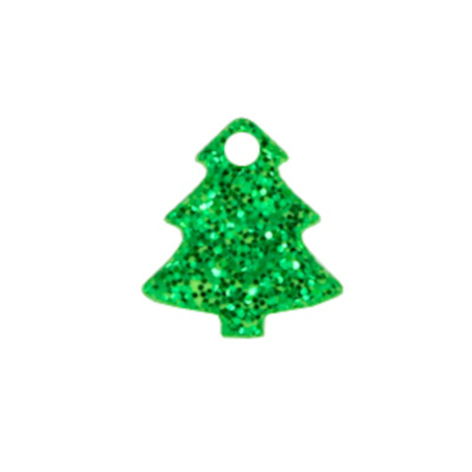 Bedel kerstboom groen glitter