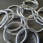 Buigring zilver 20 mm (6x)