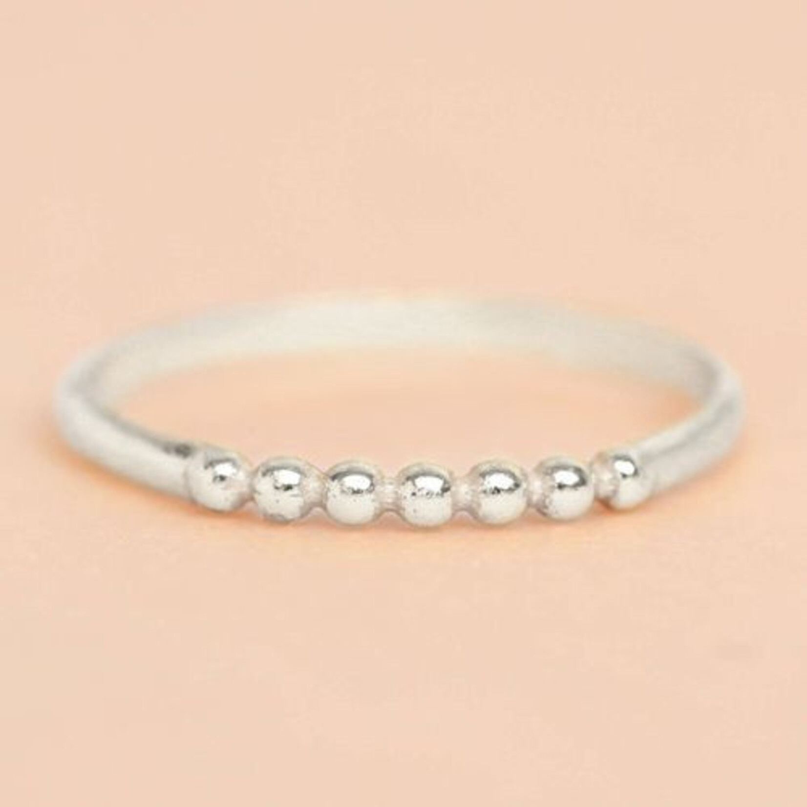 Muja Juma Ring sterling zilver met 5 bolletjes