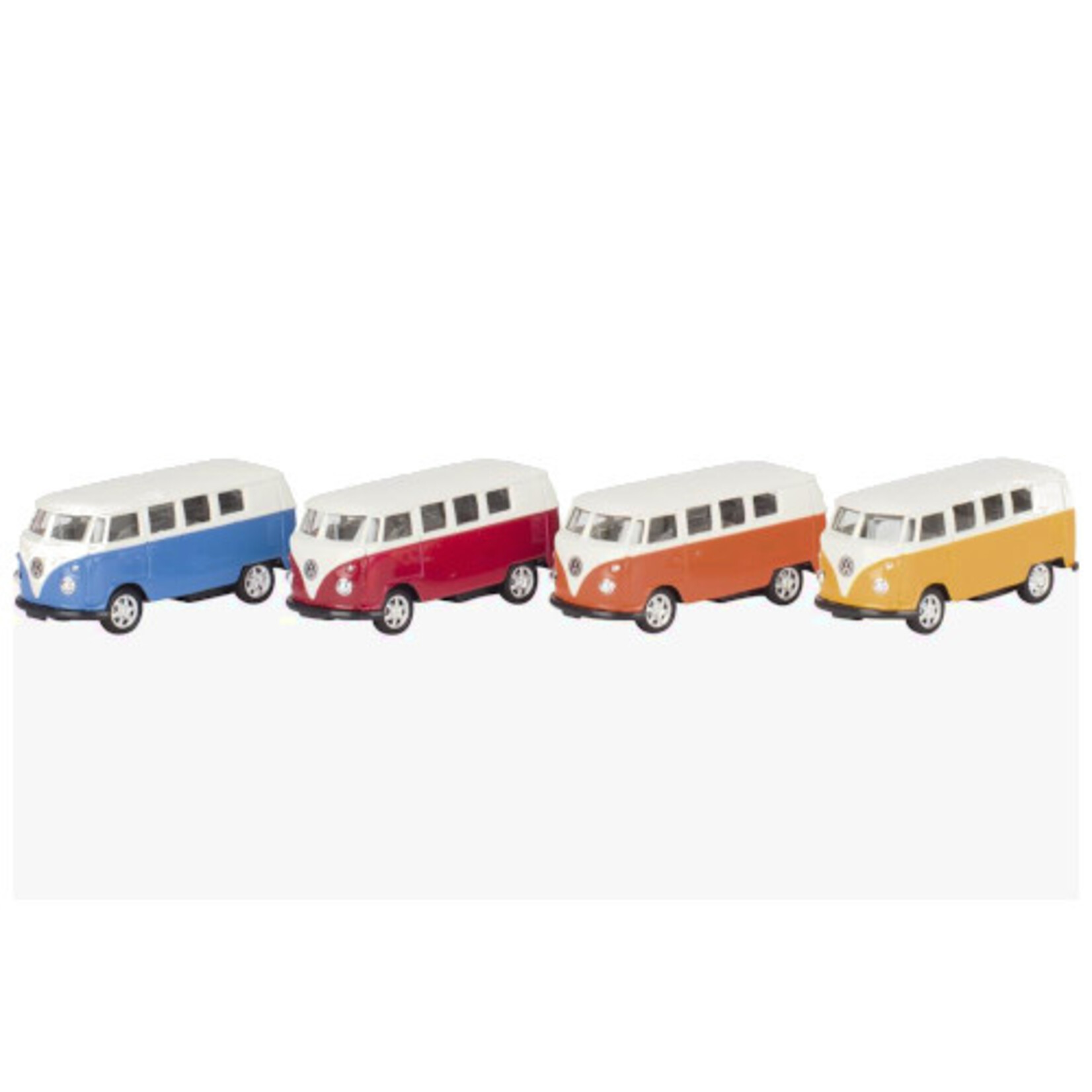 Mechato VVolkswagenbus diecast mini (diverse kleuren)