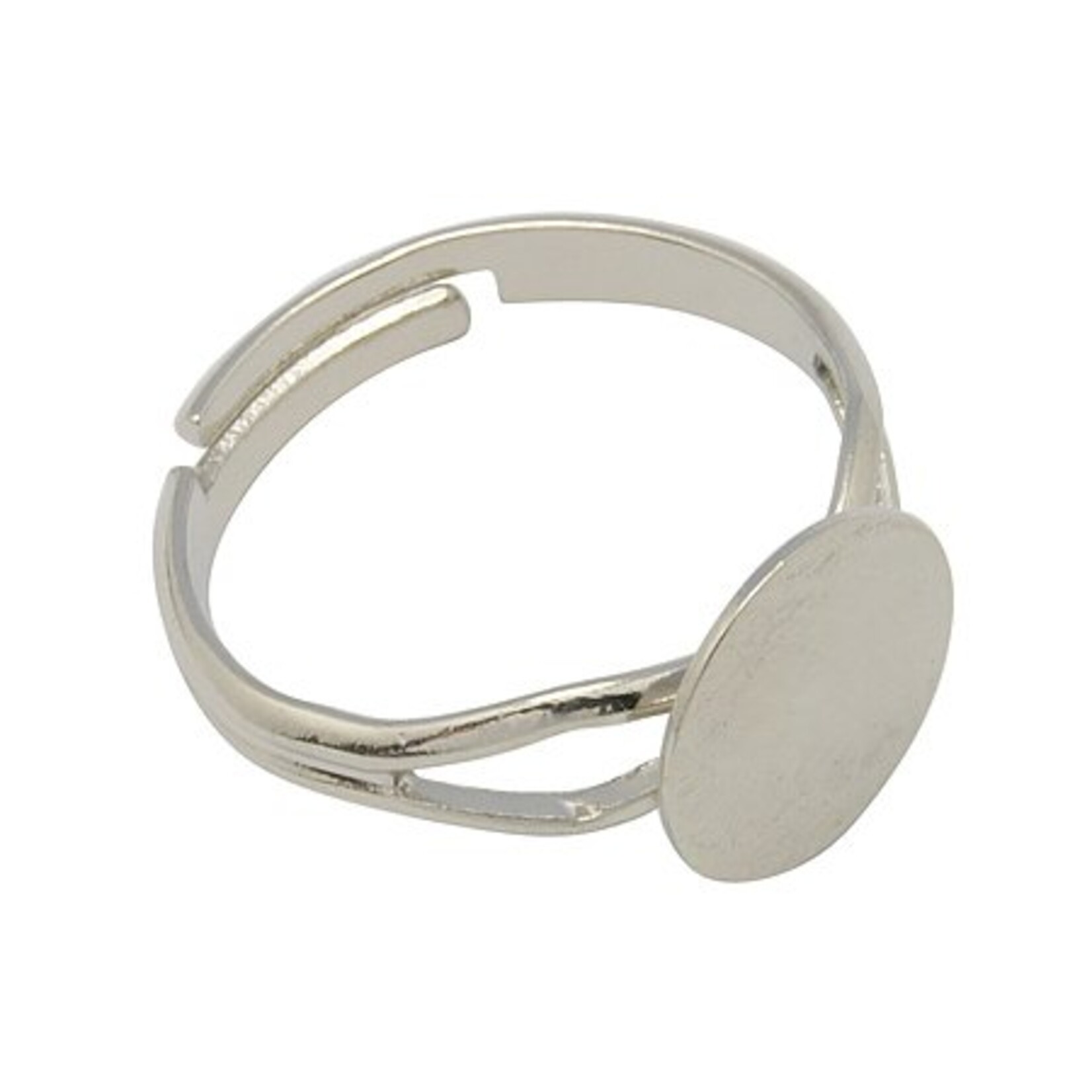 Ring met plakplaatje zilver II (3x)