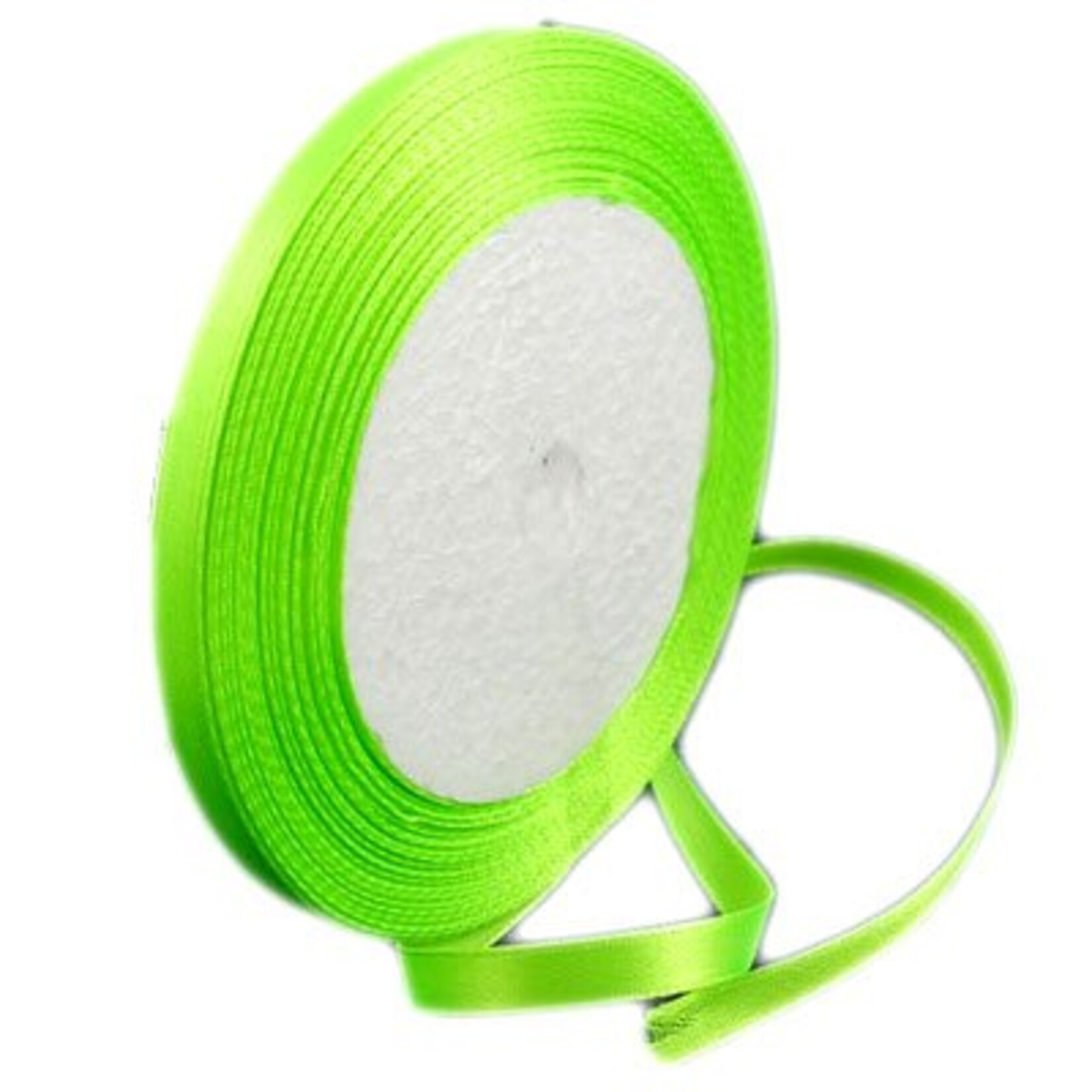 Rol satijnlint lime 6 mm (22m)