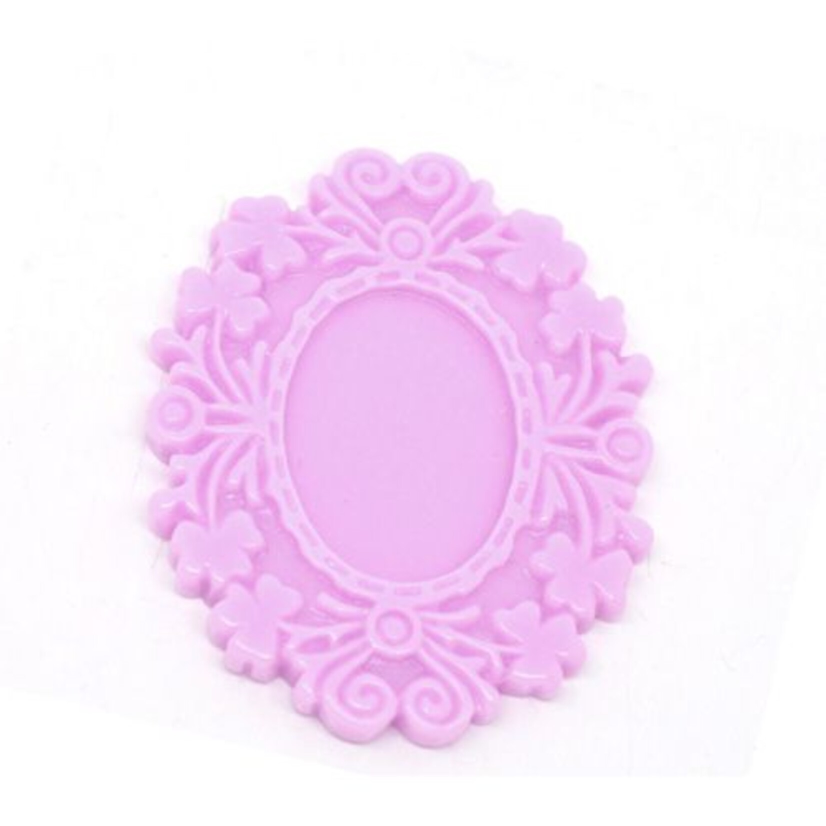 Cabochonsetting roze (1x)