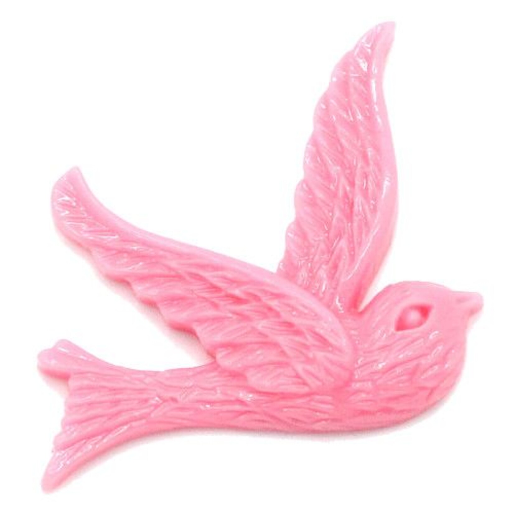 Flatback vogel roze (3x)