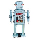 Vintage Robot R-35 lichtblauw