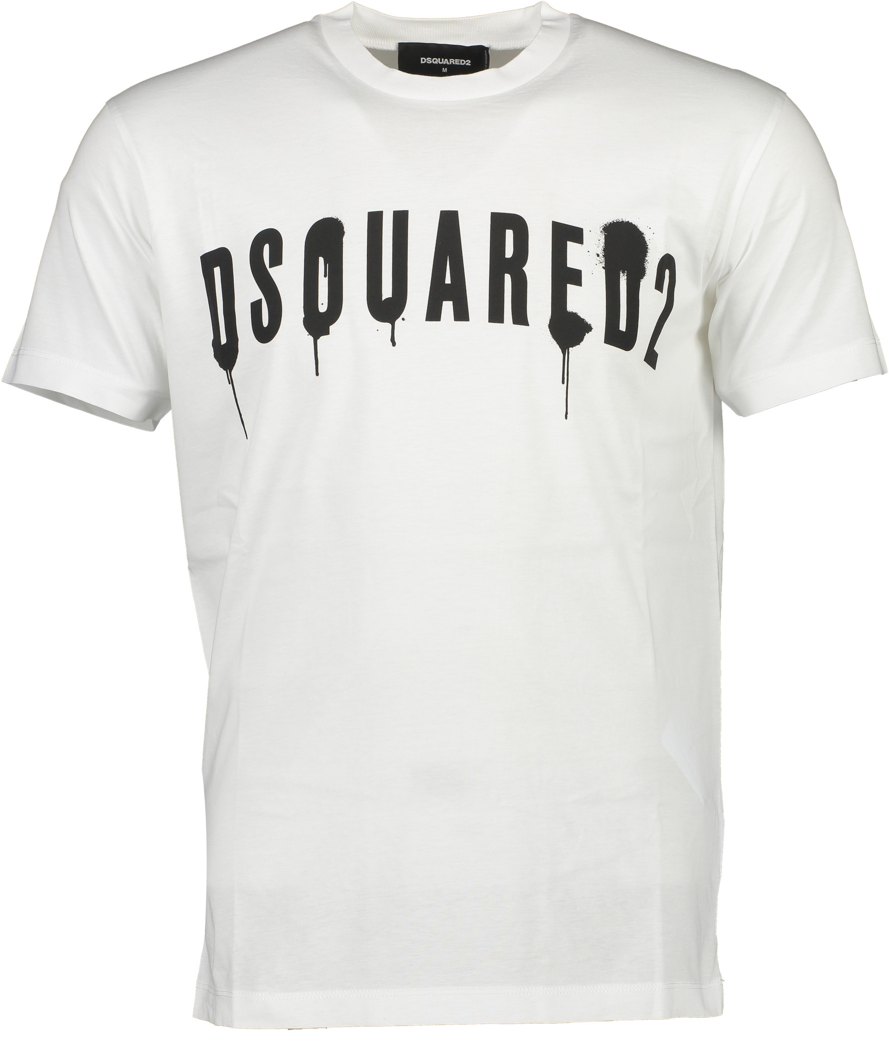 Dsquared2 Paint Brushed Logo T-shirt Wit