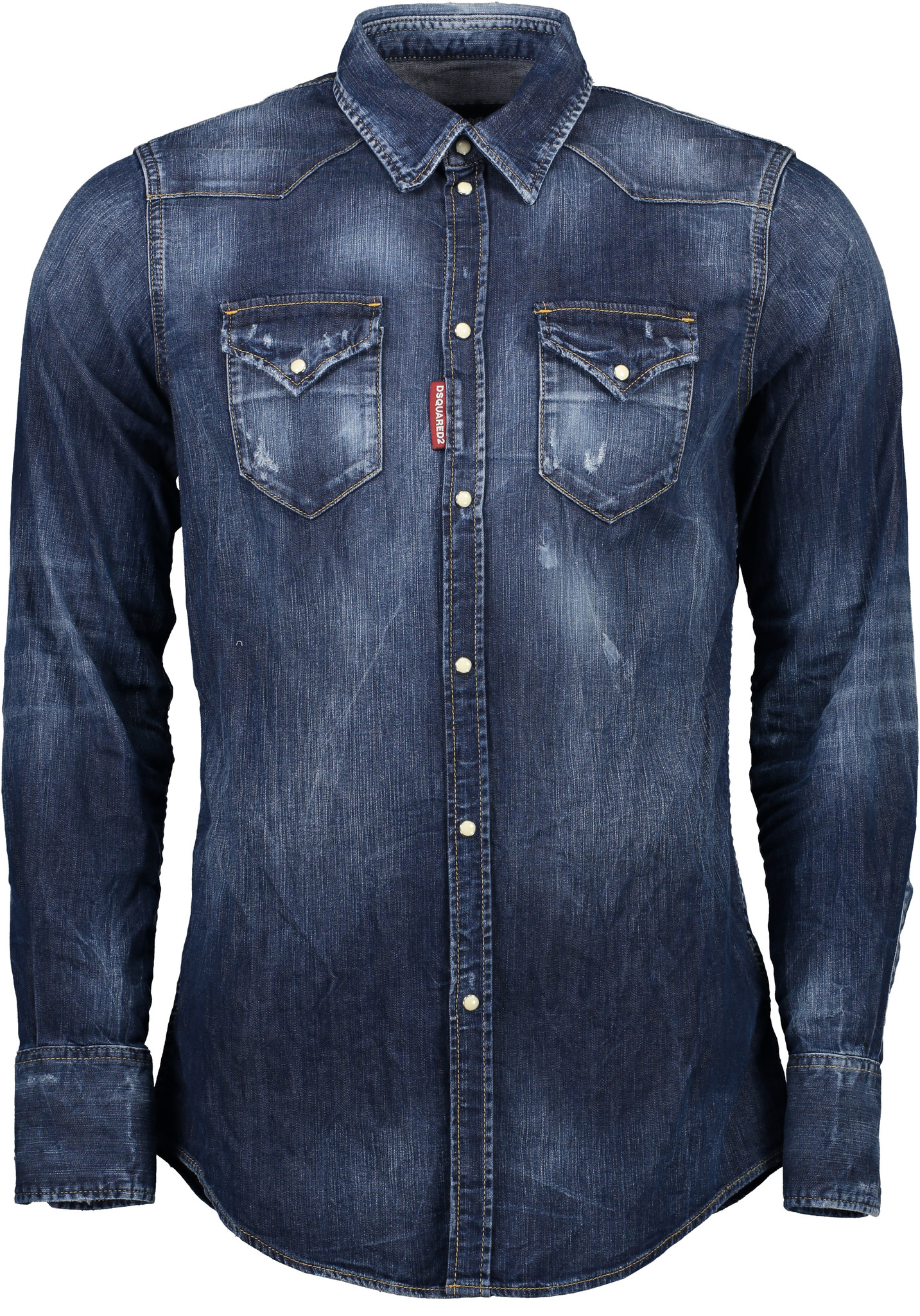 Dsquared2 Classic Western Jeans Shirt Blue