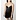 Logo Slip Dress Schwarz