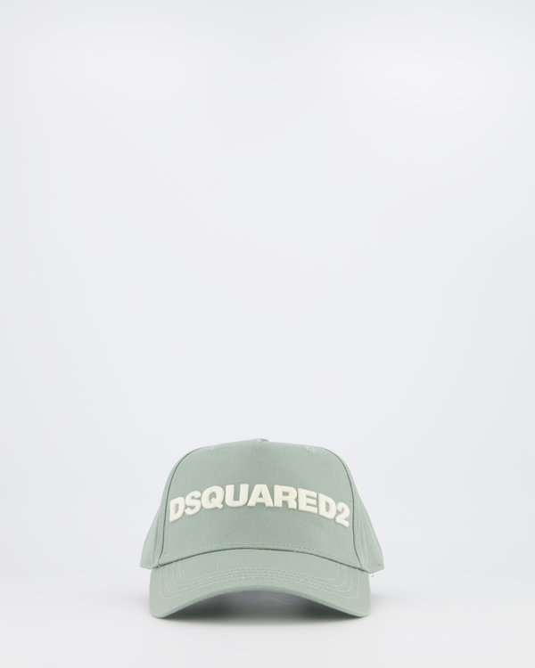 Dsquared2 Embroidered Baseball Cap Mint met Witte letters Embroidered Baseball Cap Mint met Witte letters