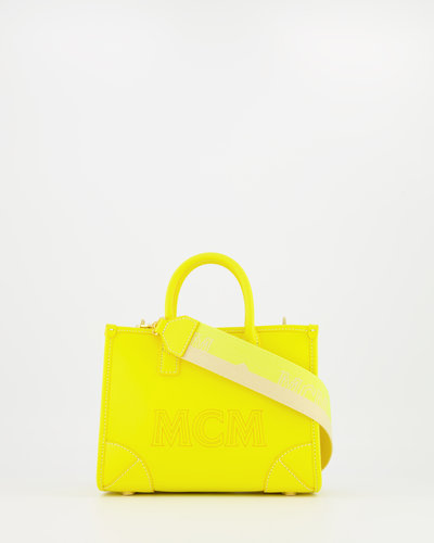 MCM Worldwide Leather Tote Mini bag Yellow