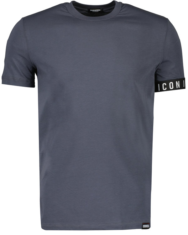 Icon Elastic Arm Logo T-shirt Dark Grey