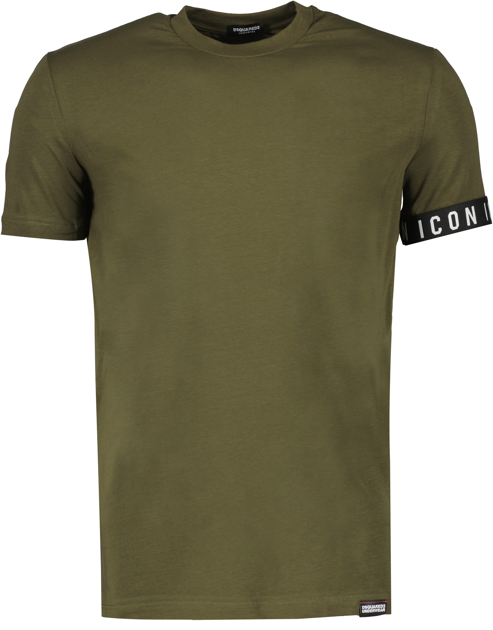 Dsquared2 Icon Elastic Arm Logo T-shirt Dark Green