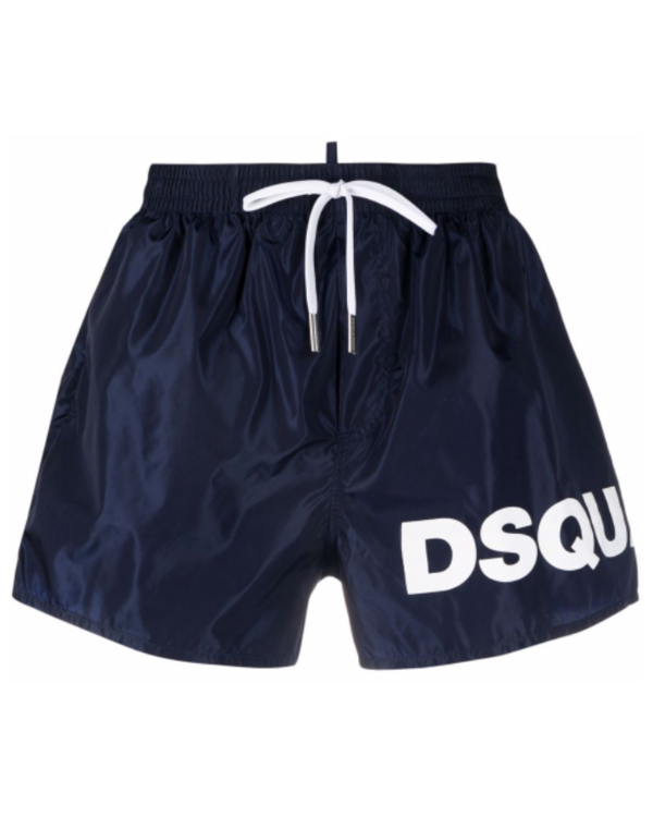 Front To Back Logo Swim Shorts Navy